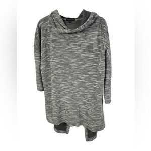 Beyond Yoga Women's Fly Away‎ Split Back Space Gray Knit Hoodie- Size XS